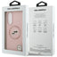 Karl Lagerfeld Silicone Double Heads And Circle MagSafe – dėklas Samsung Galaxy S25 Edge (rožinis)