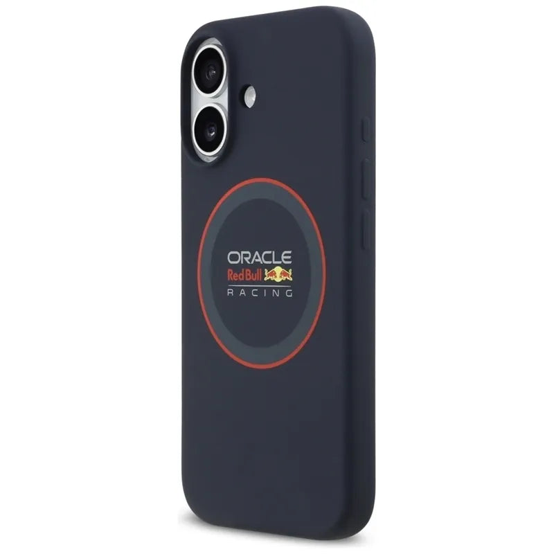 Red Bull Silicone Red Ring MagSafe – iPhone 17 dėklas (tamsiai mėlynas)