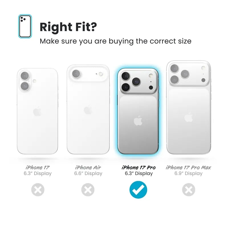 Speck Presidio Lux MagSafe – Dėklas Apple iPhone 17 Pro (Deep Sea Fade / Black / Spell Blue)