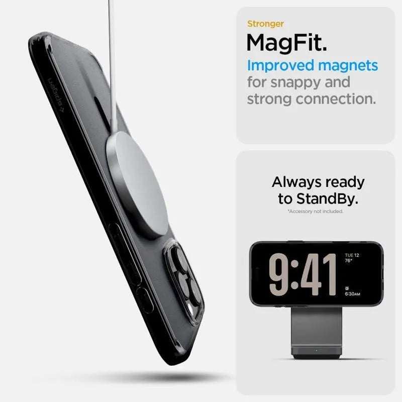 Spigen Ultra Hybrid T Mag MagSafe – Dėklas iPhone 16 Pro (Frost Black)