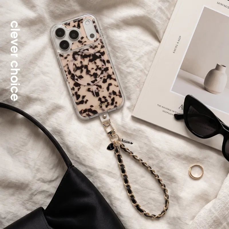 Crong Phone Charm – telefono pakabukas su dirželiu (Black Twist)