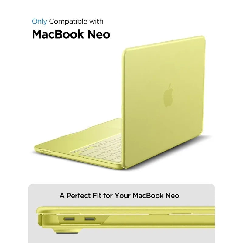 Spigen AirSkin – MacBook Neo dėklas (Frost Citrus)