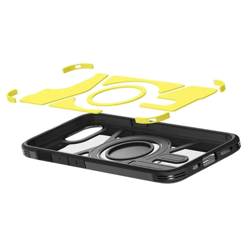 Spigen Tough Armor Mag MagSafe – Dėklas iPhone 17e / 16e (juodas)