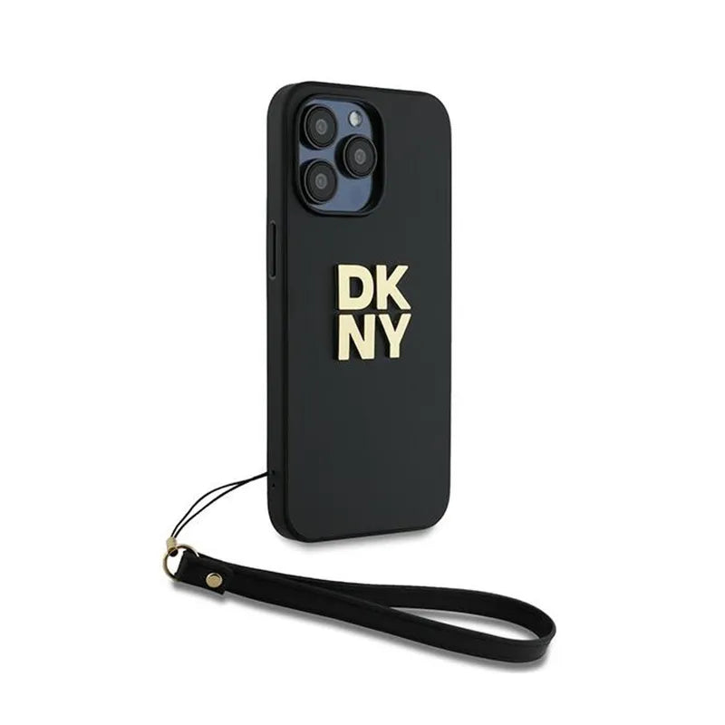 DKNY Wrist Strap Stock Logo – Dėklas iPhone 14 Pro Max (Juodas)