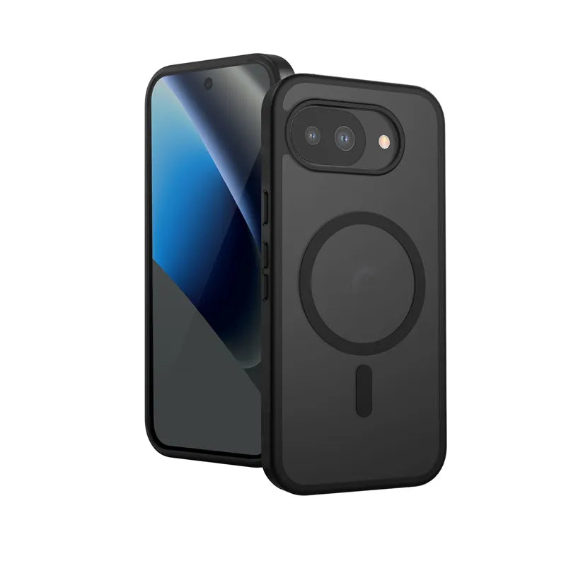 Crong Hybrid Matte Magnetic – MagSafe dėklas, skirtas Google Pixel 10a (juodas)