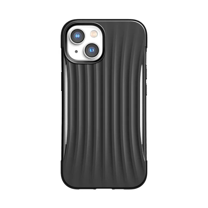 X-Doria Raptic Clutch – Biologiškai skaidus dėklas, skirtas iPhone 14 (Išbandytas kritimas iš 3m) (Juodas)