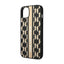Karl Lagerfeld Monogram Stripe – Dėklas iPhone 14 Plus (Rudas)