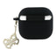 Guess Silicone 4G Charm – AirPods 4 dėklas (juodas)