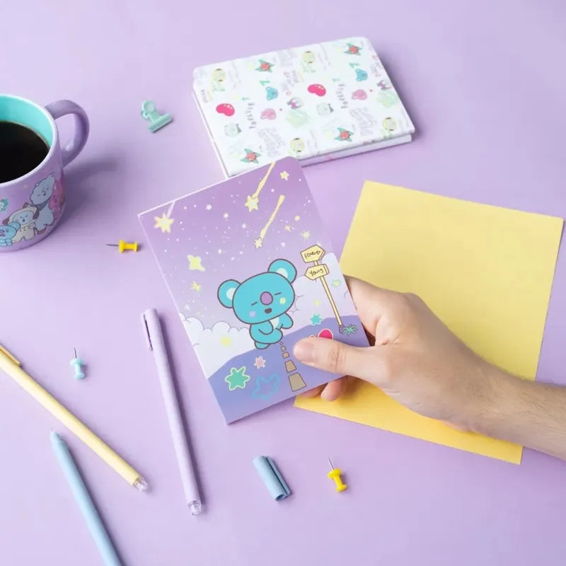 BT21 – A6 KOYA sąsiuvinių rinkinys (3 vnt.)