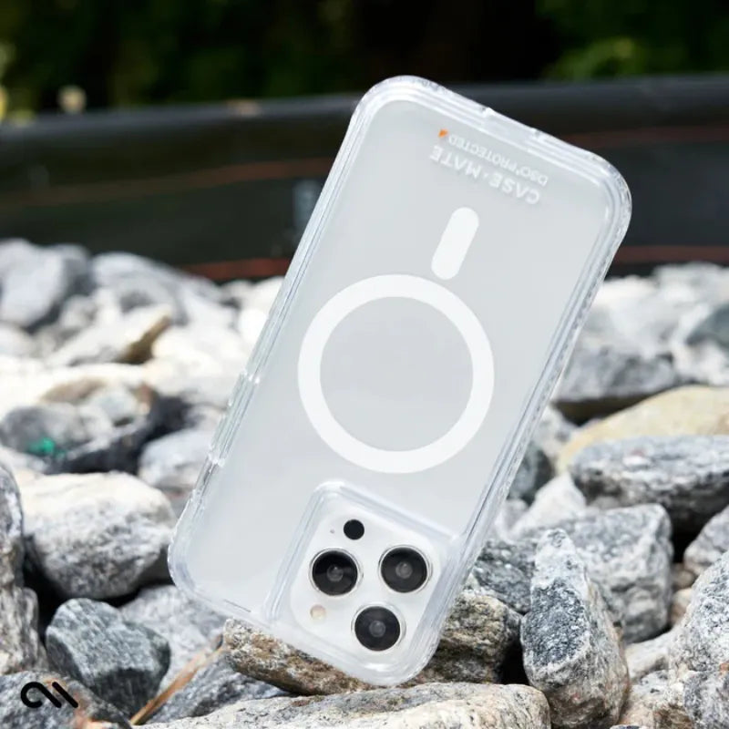 Case-Mate Ultra Tough plus D3O MagSafe – dėklas iPhone 15 Pro Max (skaidrus)