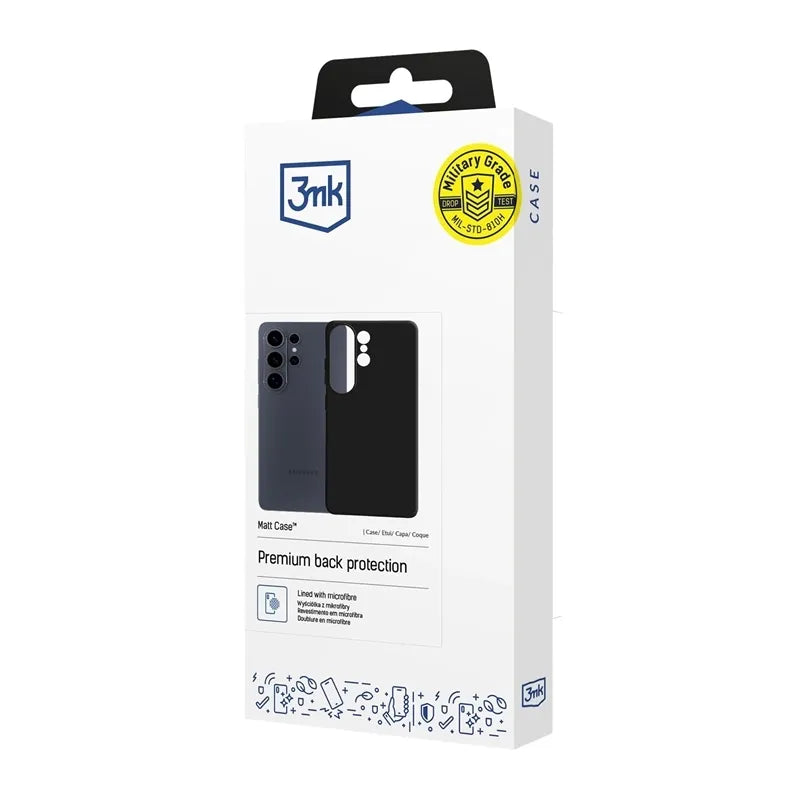 3mk Matt Case – Dėklas Samsung Galaxy S26 Ultra (juodas)