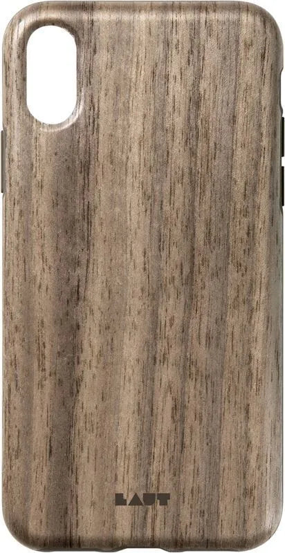 Laut PINNACLE – dėklas iPhone XR su natūralia mediena (riešutmedis)