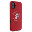 Karl Lagerfeld Silicone Karl & Choupette Ring MagSafe – dėklas iPhone 16 (raudonas)
