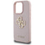 Guess Grained Big 4G Logo Small Classic Logo – dėklas iPhone 16 Pro (rožinis)