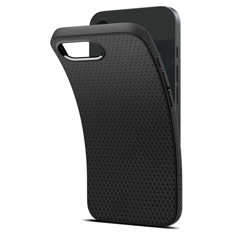 Spigen Liquid Air – dėklas iPhone 17e / 16e (Matte Black)