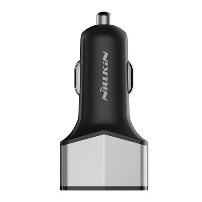 Nillkin Celerity automobilinis įkroviklis – 2x USB-A + 1x USB-C, 32W (sidabrinis)