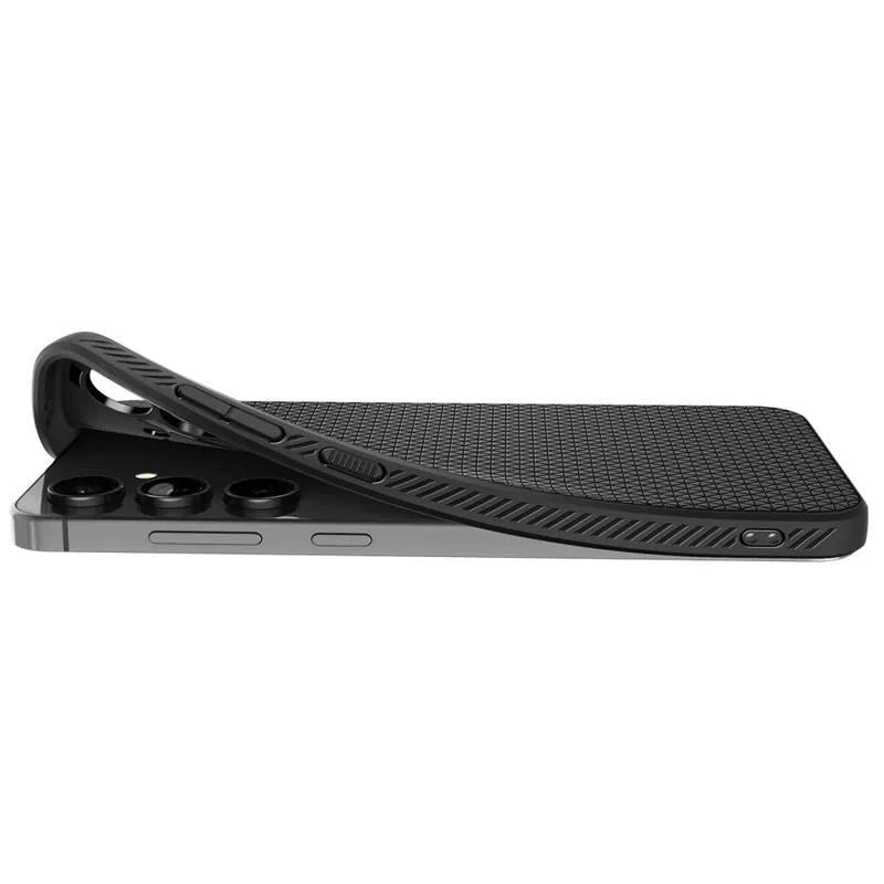 Spigen Liquid Air – dėklas Samsung Galaxy S24 FE (matinė juoda)