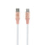 Guess Ebossed Logo – USB-C į „Lightning“ kabelis, MFi sertifikuotas, 1,5 m (rožinis)