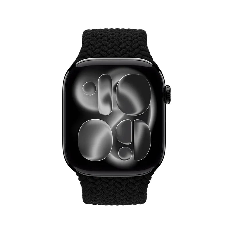 Crong Wave Band – pintas dirželis, skirtas Apple Watch 38/40/41/42 mm (juodas)