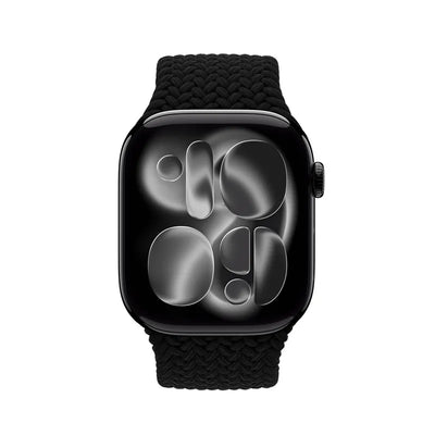 Crong Wave Band – pintas dirželis, skirtas Apple Watch 38/40/41/42 mm (juodas)