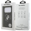 Karl Lagerfeld Silicone Karl & Choupette Ring MagSafe - Dėklas iPhone 17 Pro Max (juodas)