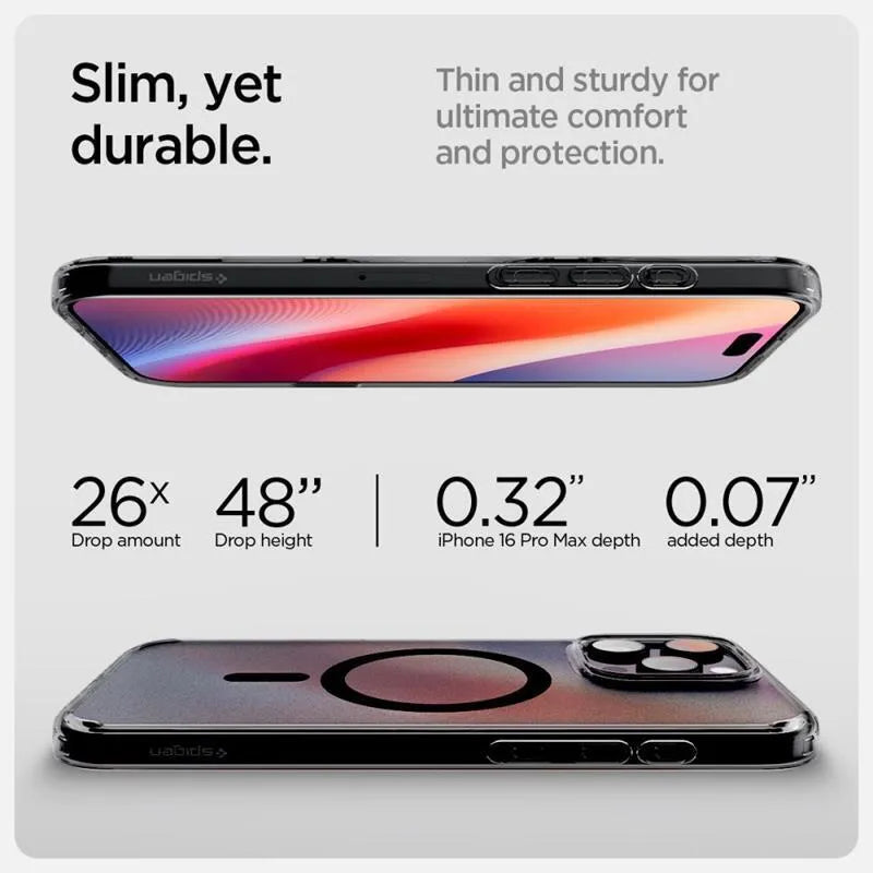 Spigen Ultra Hybrid T Mag MagSafe – Dėklas iPhone 16 Pro (Frost Black)