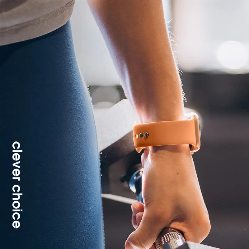 Crong Liquid – Apple Watch apyrankė 38/40/41/42 mm (oranžinė)