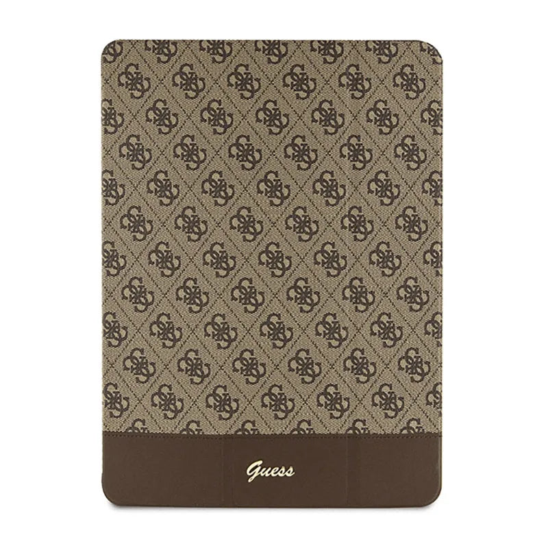 Guess 4G Stripe Allover – Dėklas iPad Pro 12.9" (2022-2020) (Rudas)