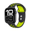 Crong Duo Sport – Apple Watch apyrankė 38/40/41/42 mm (juoda/laimo)