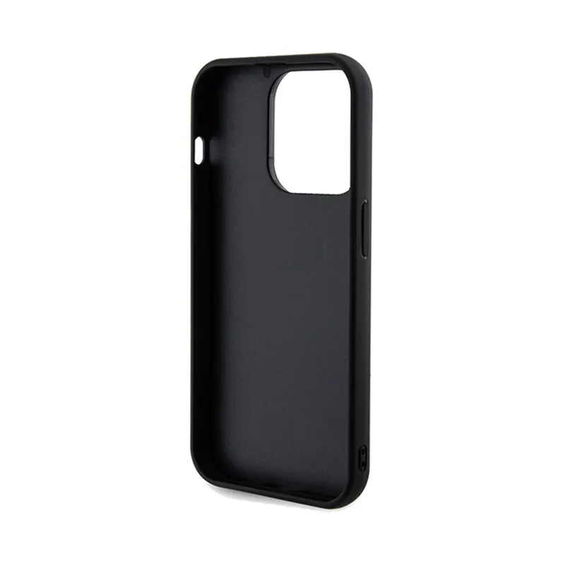 Guess Sequin Script Metal - dėklas iPhone 14 Pro Max (juodas)