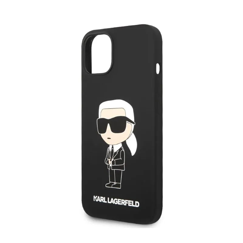 Karl Lagerfeld Silicone NFT Ikonik – Dėklas skirtas iPhone 14 Plus (juodas)