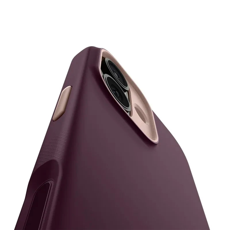 Spigen Nano Pop Mag MagSafe dėklas telefonui iPhone 17 (Burgundy Bean)