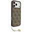 Guess 4G Charms Collection MagSafe – iPhone 17 Pro Max dėklas (rudas)
