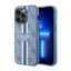 Guess 4G Printed Stripes MagSafe – dėklas iPhone 14 Pro (mėlynas)