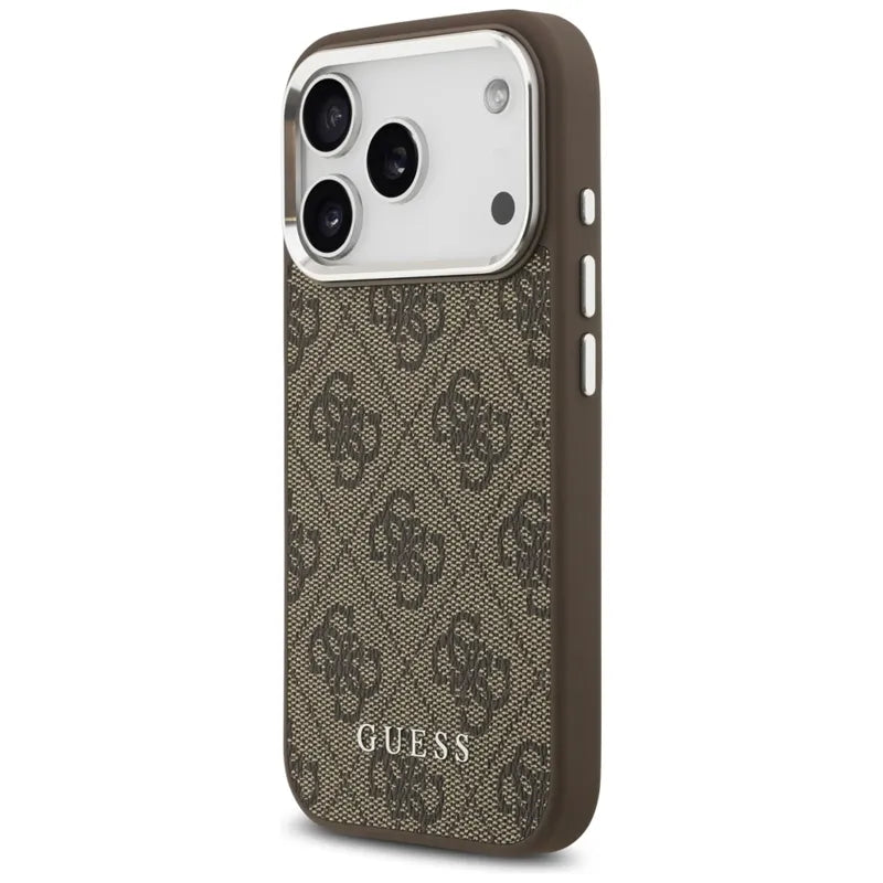 Guess 4G Classic Logo MagSafe – iPhone 17 Pro Max dėklas (rudas)
