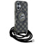 Karl Lagerfeld IML Crossbody Monogram Karl & Choupette Head MagSafe – dėklas iPhone 16 (juodas)