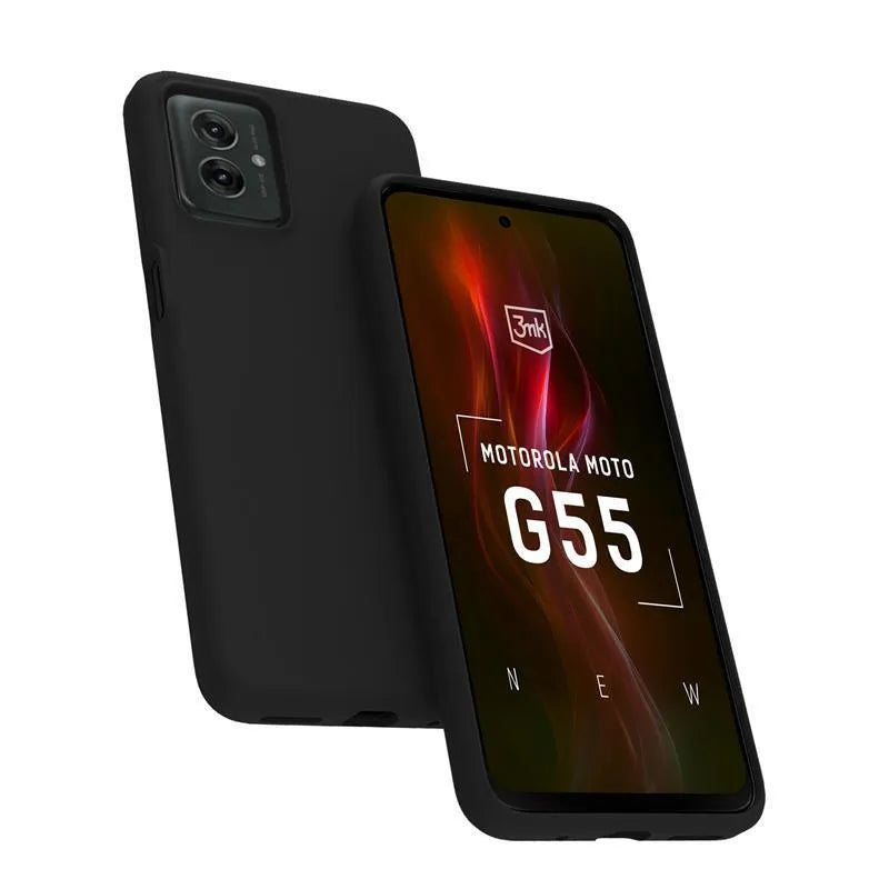 3mk Matt Case – Dėklas Motorola Moto G55 5G telefonui (Juodas)