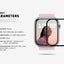 Mocolo 3D Glass Full Glue - Apsauginis stiklas Apple Watch 7/8 41 mm ekranui