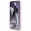Karl Lagerfeld Saffiano Full Wrapped Elongated Metal Logo MagSafe – dėklas Samsung Galaxy S25 telefonui (rožinis)