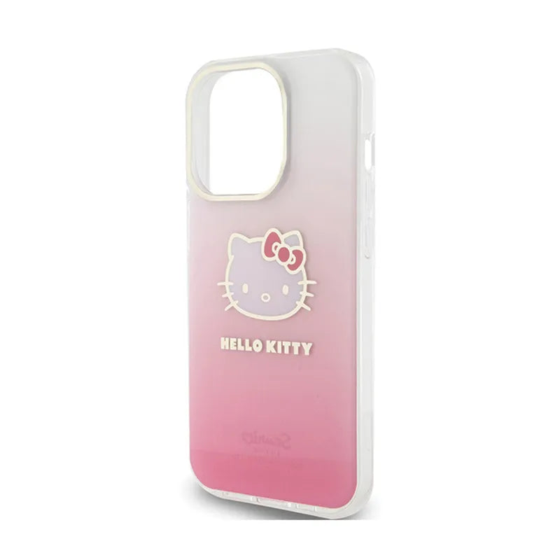 Hello Kitty IML Gradient Electrop Kitty Head - iPhone 15 Pro Max dėklas (rožinis)