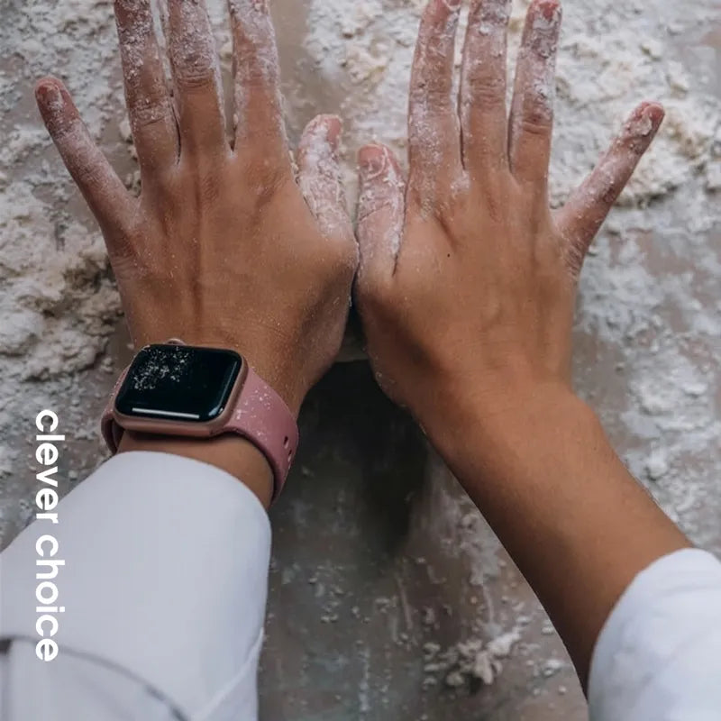 Crong Liquid – „Apple Watch“ apyrankė 38/40/41/42 mm (purvinos rožinės spalvos)