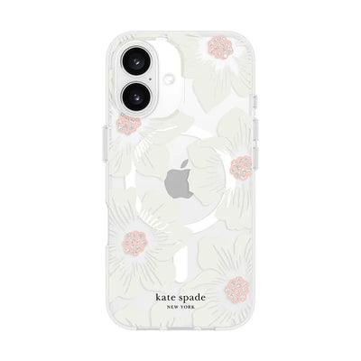 „Kate Spade New York“ apsauginis „MagSafe“ dėklas, skirtas „iPhone 16“ (Hollyhock Floral)