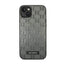 Karl Lagerfeld Saffiano Mono Metal Logo – dėklas iPhone 14 Plus (pilkas)