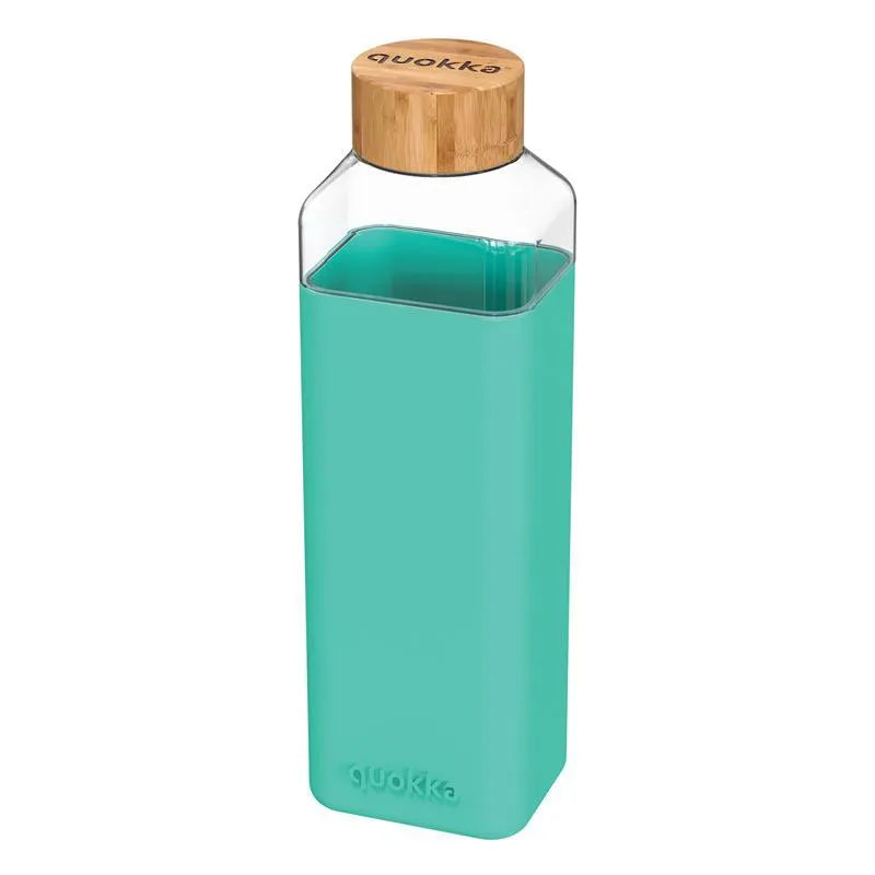 Quokka Storm - stiklinis vandens butelis 700 ml (turkio spalvos)