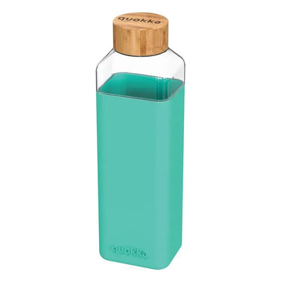 Quokka Storm - stiklinis vandens butelis 700 ml (turkio spalvos)