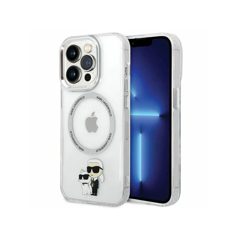 Karl Lagerfeld IML NFT Karl & Choupette MagSafe – Dėklas skirtas iPhone 13 Pro (Permatomas)