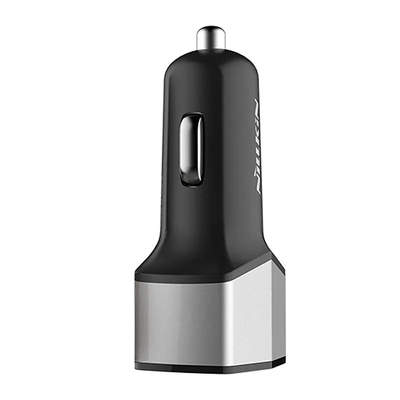 Nillkin Celerity automobilinis įkroviklis – 2x USB-A + 1x USB-C, 32W (sidabrinis)