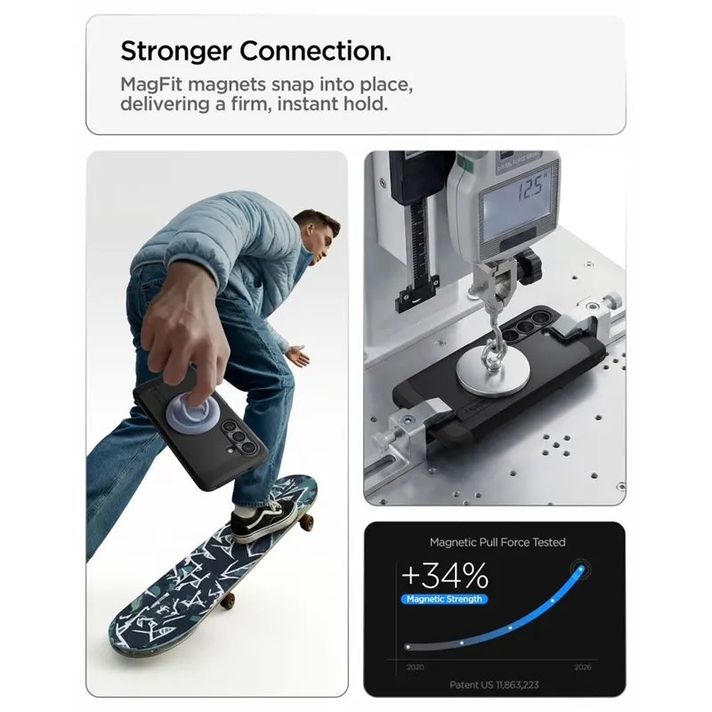 Spigen Tough Armor MagSafe – dėklas Samsung Galaxy S26+ (juodas)
