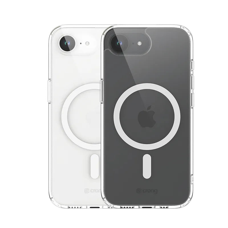 Crong Clear MAG Cover – „MagSafe“ dėklas, skirtas „iPhone 17e“ / „16e“ (skaidrus)