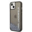 Karl Lagerfeld Liquid Glitter Translucent Elongated Logo dėklas – dėklas iPhone 14 Plus (juodas)